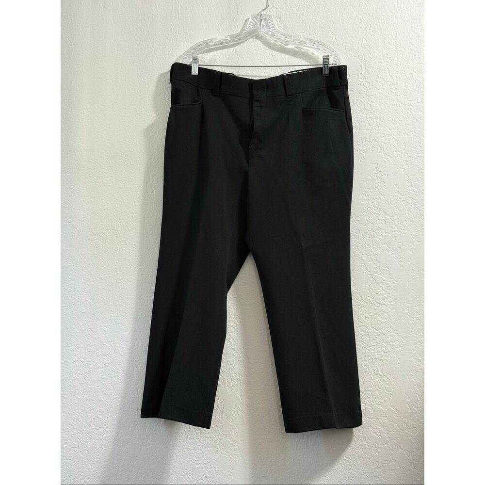 Vintage Levis Panatela Pants Mens 38x24 Black 70s Slacks USA